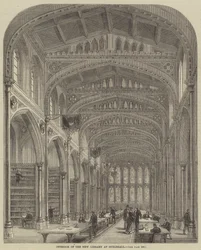 Interior of the New Library at Guildhall